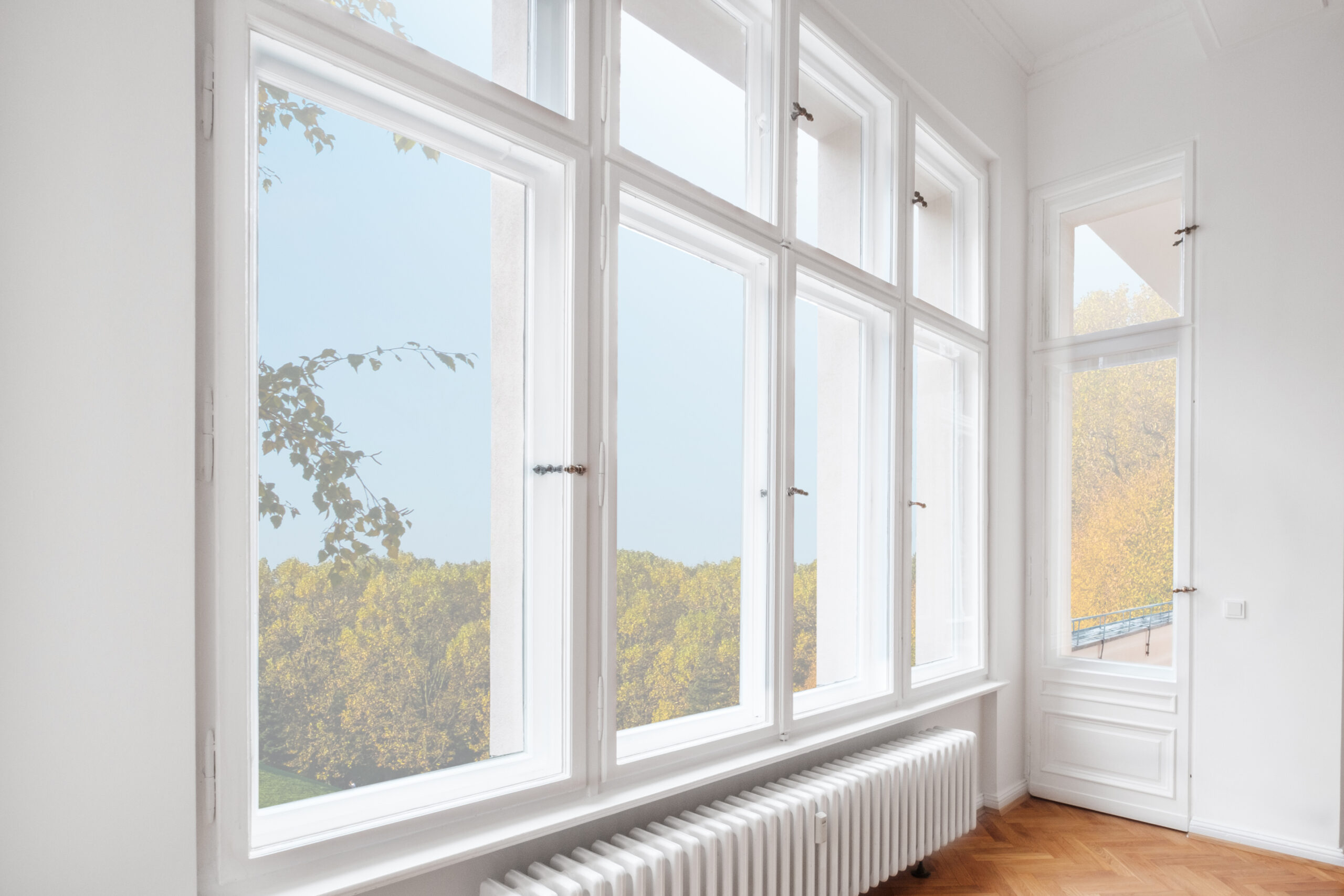 big wooden window