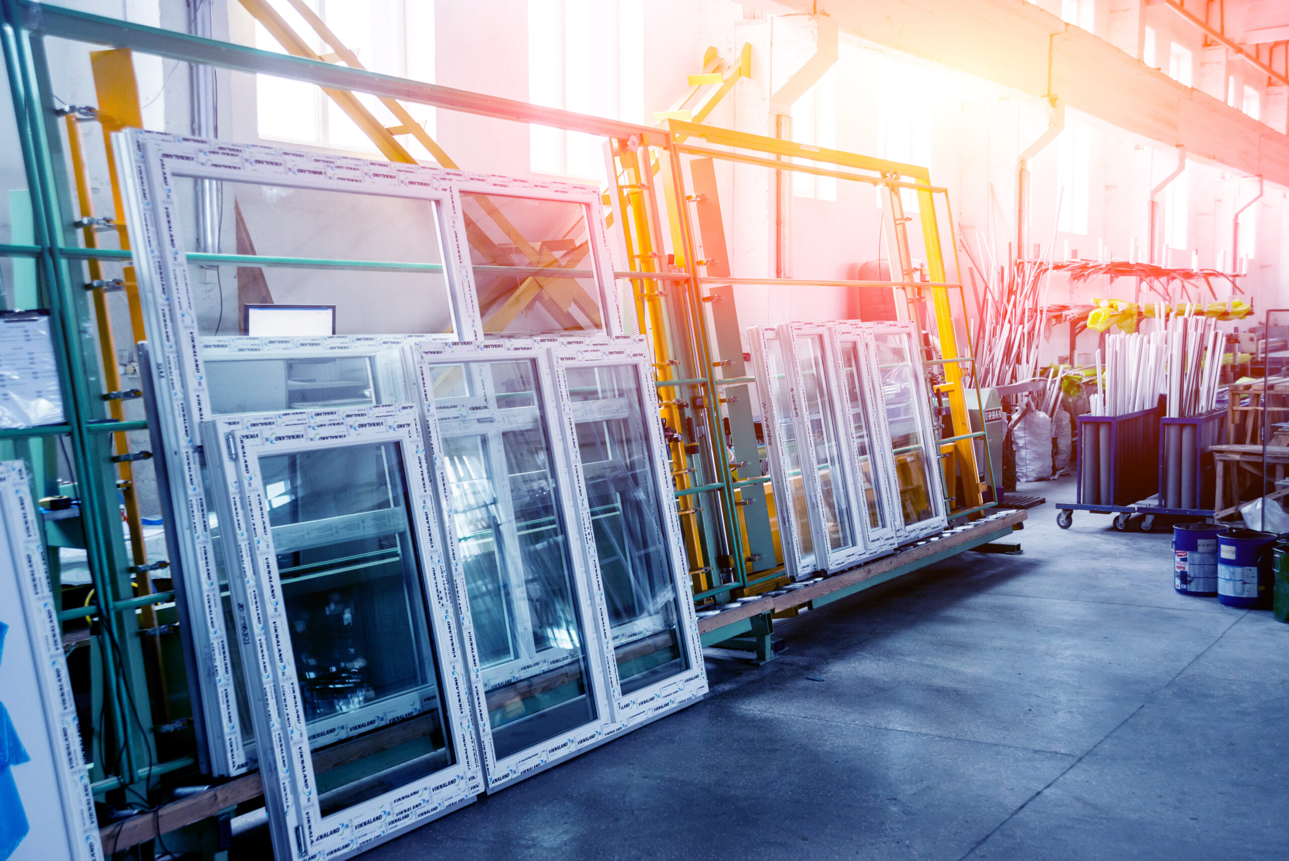Windows in the factory