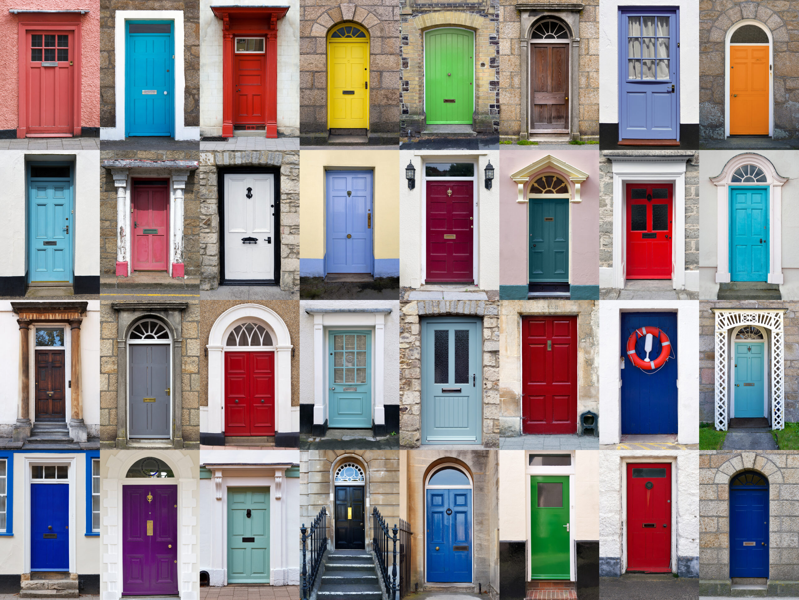 Selection of front doors