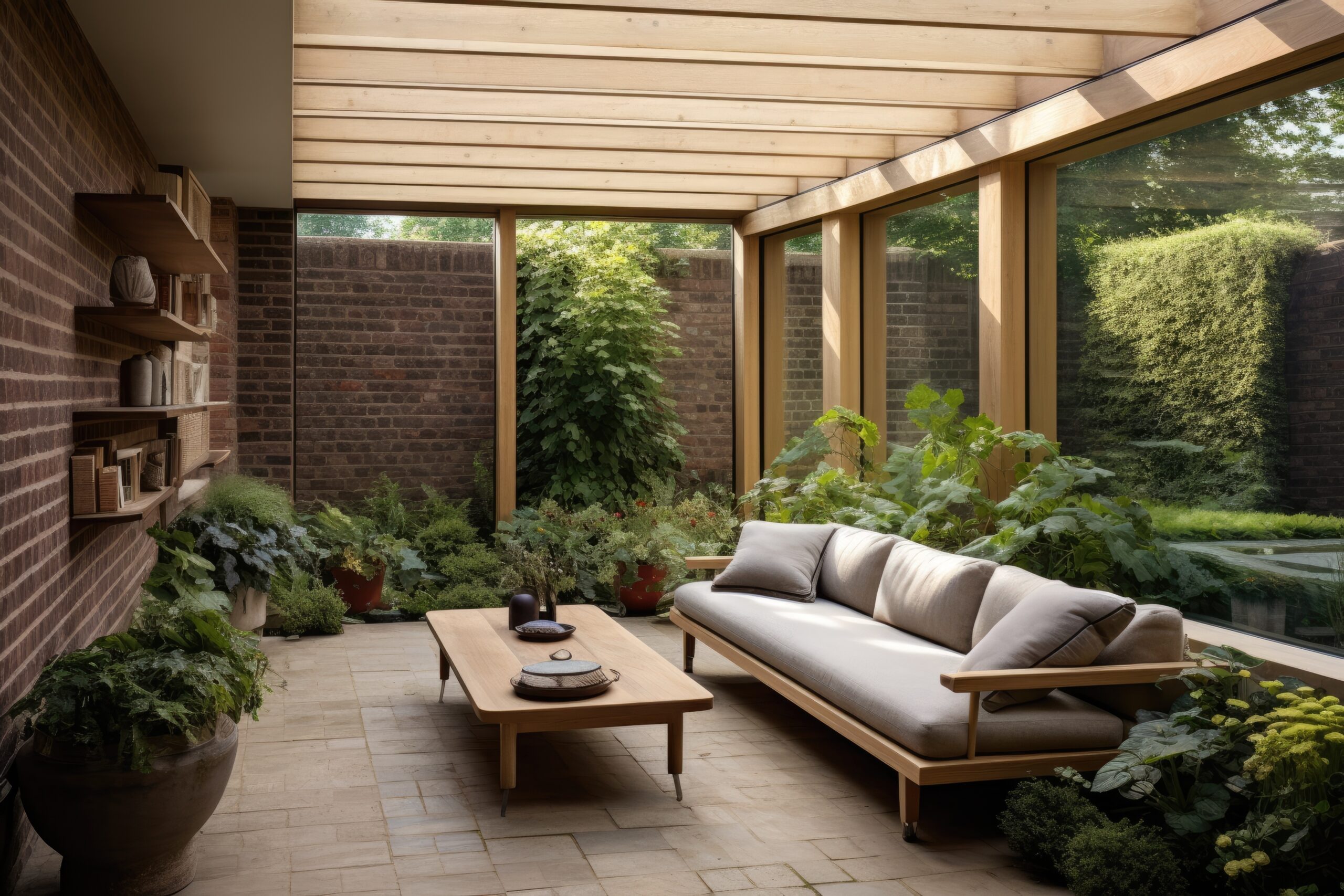 A contemporary sunroom