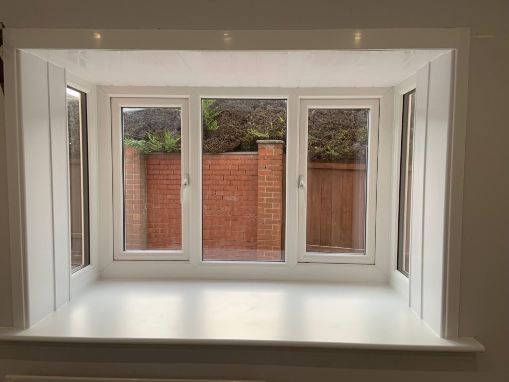 Inside view of casement window