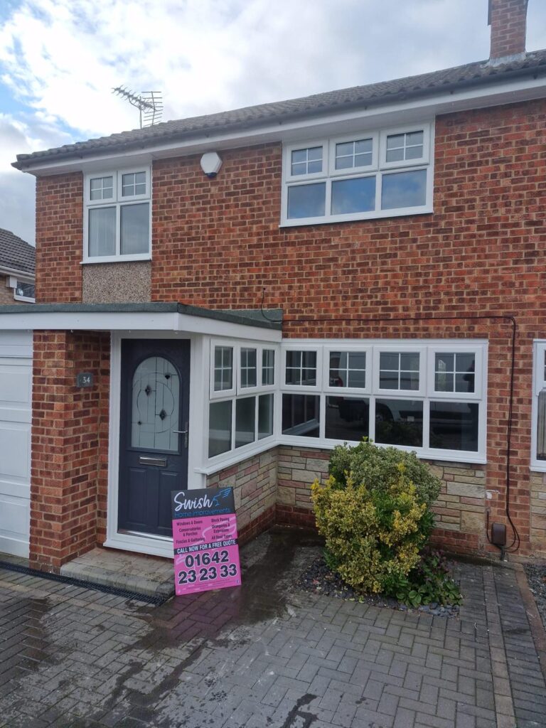 Grey Composite Door Fitted